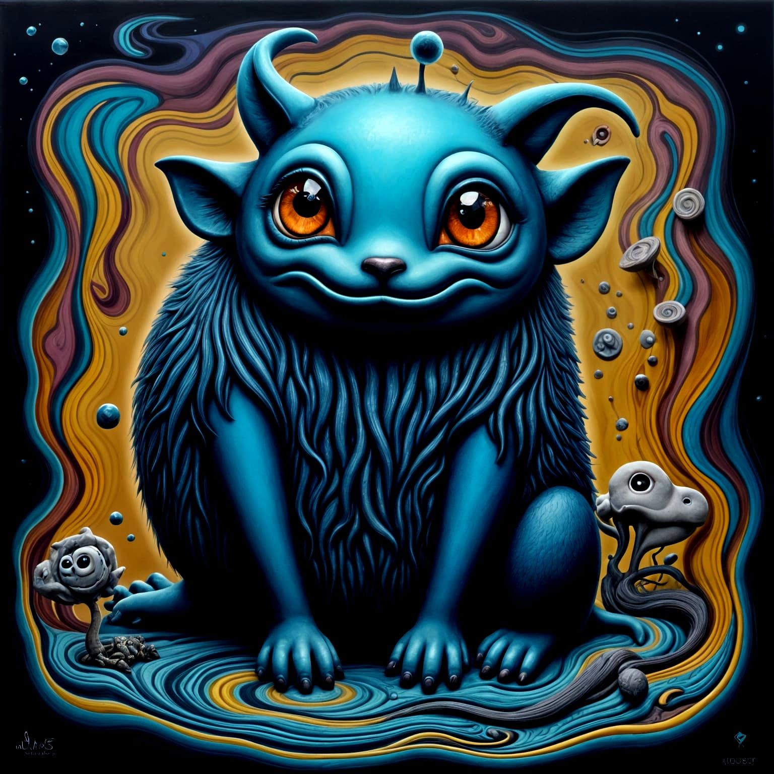 <lora:Greymatter Miasma:1.0> Portrait of a cute friendly gho...