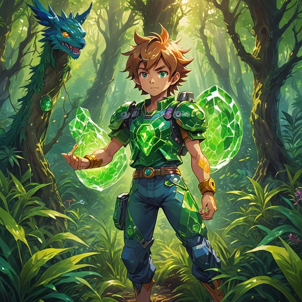 Ethereal Digimon Guardian in Eastern Forest