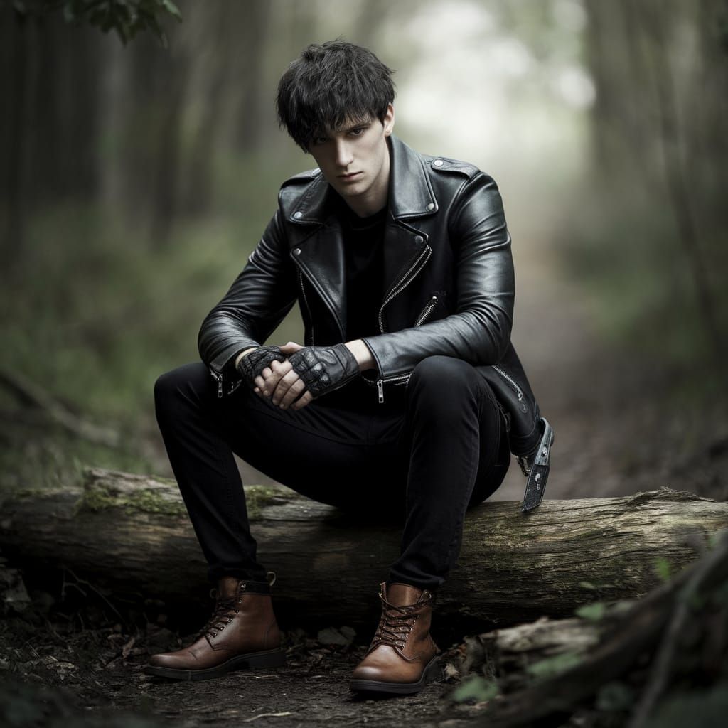 Moody Forest Portrait in Photorealistic Style