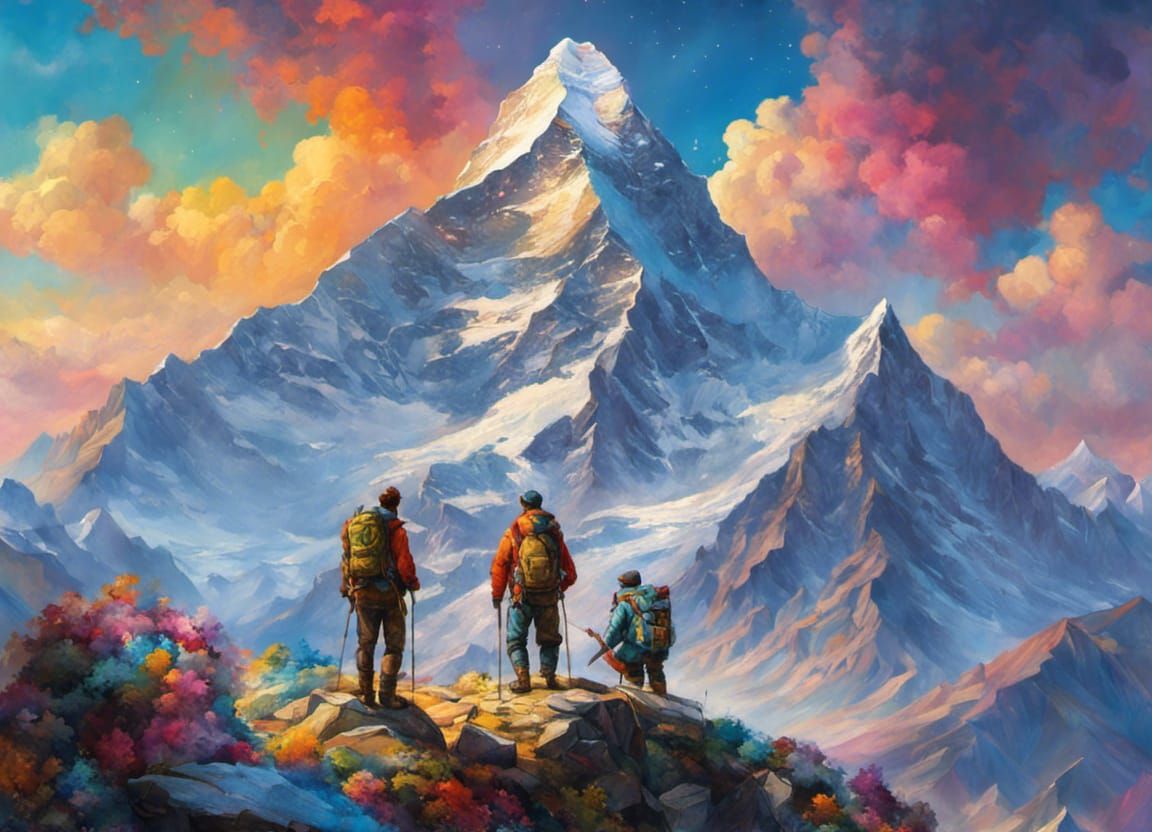 Sir Edmund Hillary and Sherpa Tenzing Everest Summit