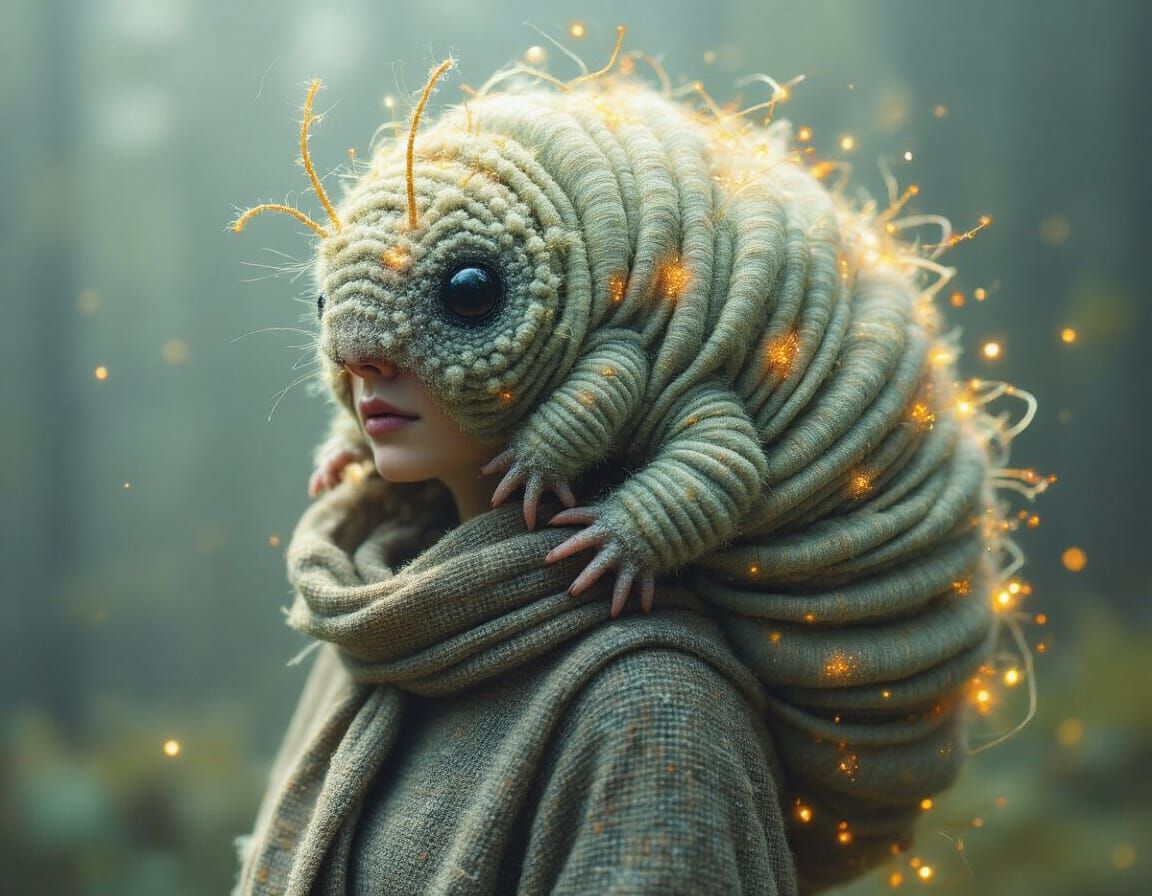 Tweed Tardigrade Up-Do Clothed in Fabric of the Universe