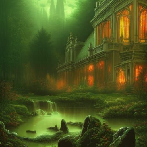 Enchanting Fairy Garden in High Gothic Style