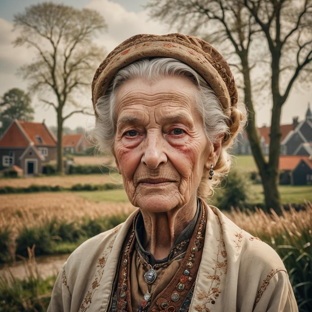 Dutch Realism Portrait of Maayke Akershoek