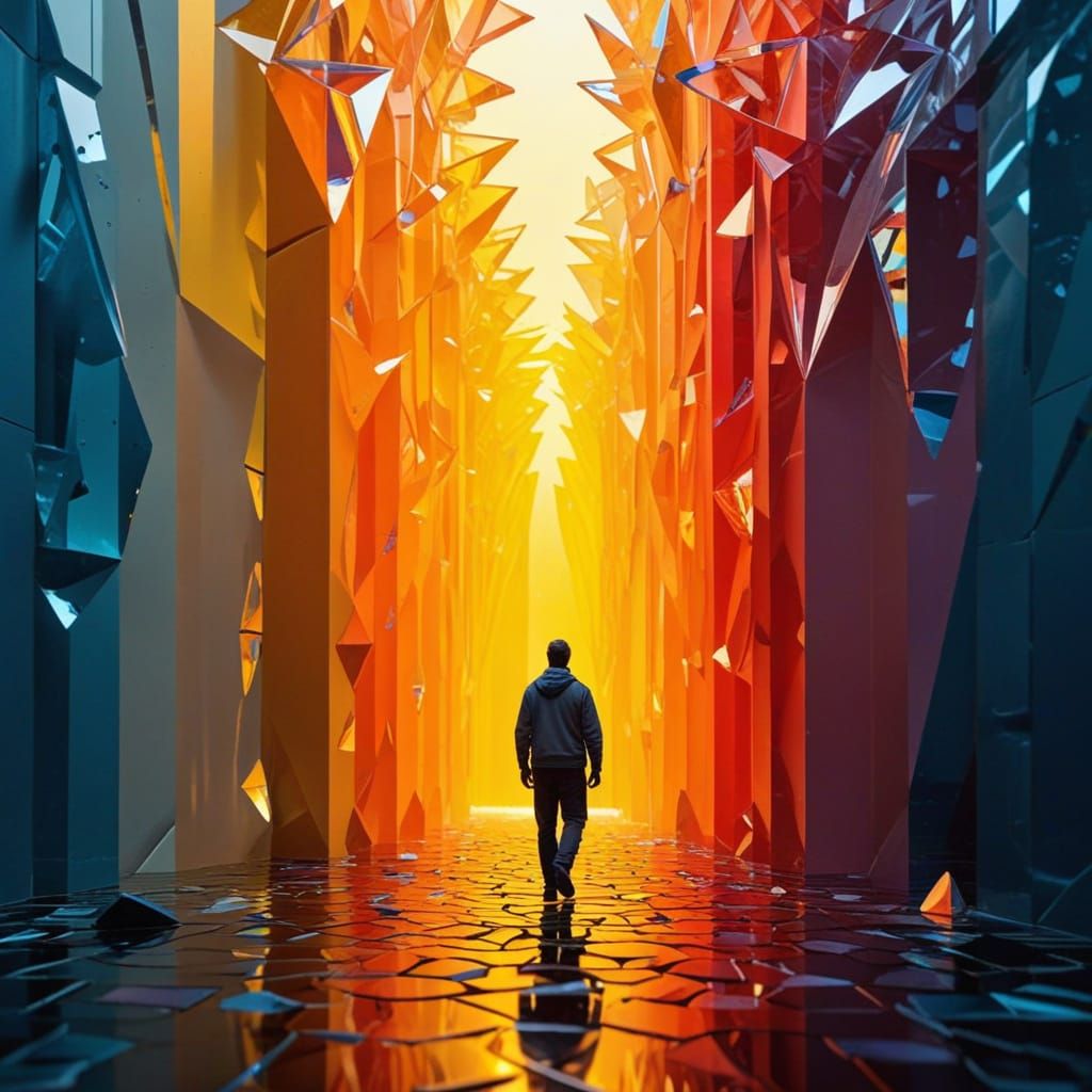 Fractured Kaleidoscope Photography in Perfect Symmetry