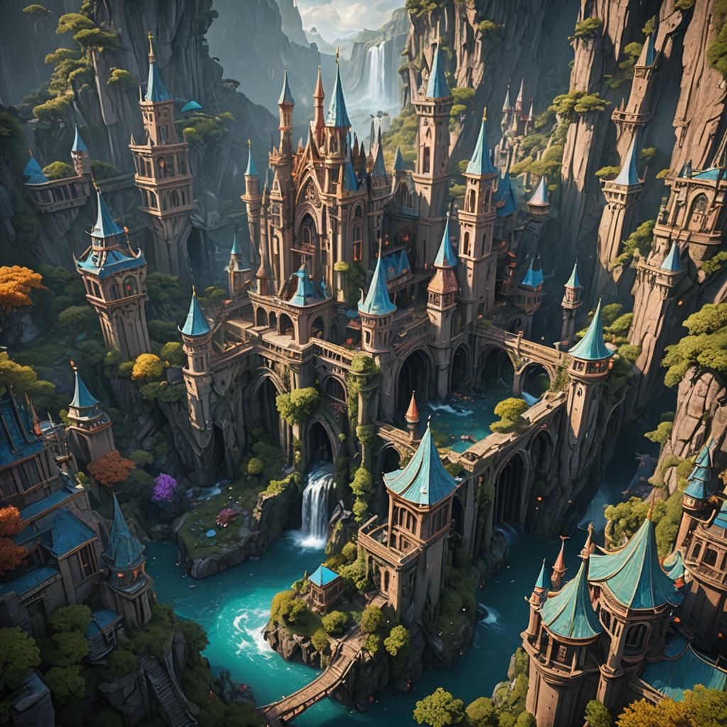 Fantastical Dreamscape in Deep Color