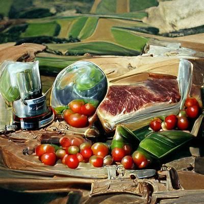 Sustainable Food and Diet in Oil Painting