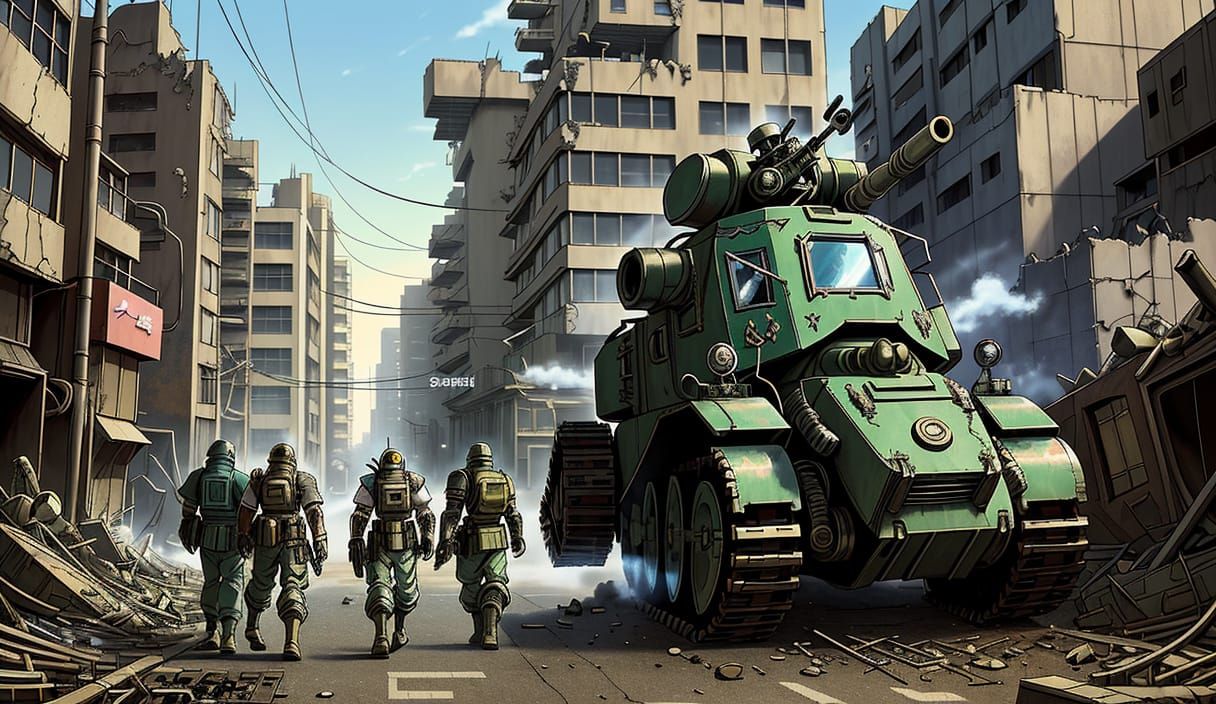 Kawaii Juggernaut Marches Through Post Apocalyptic Ruins in ...