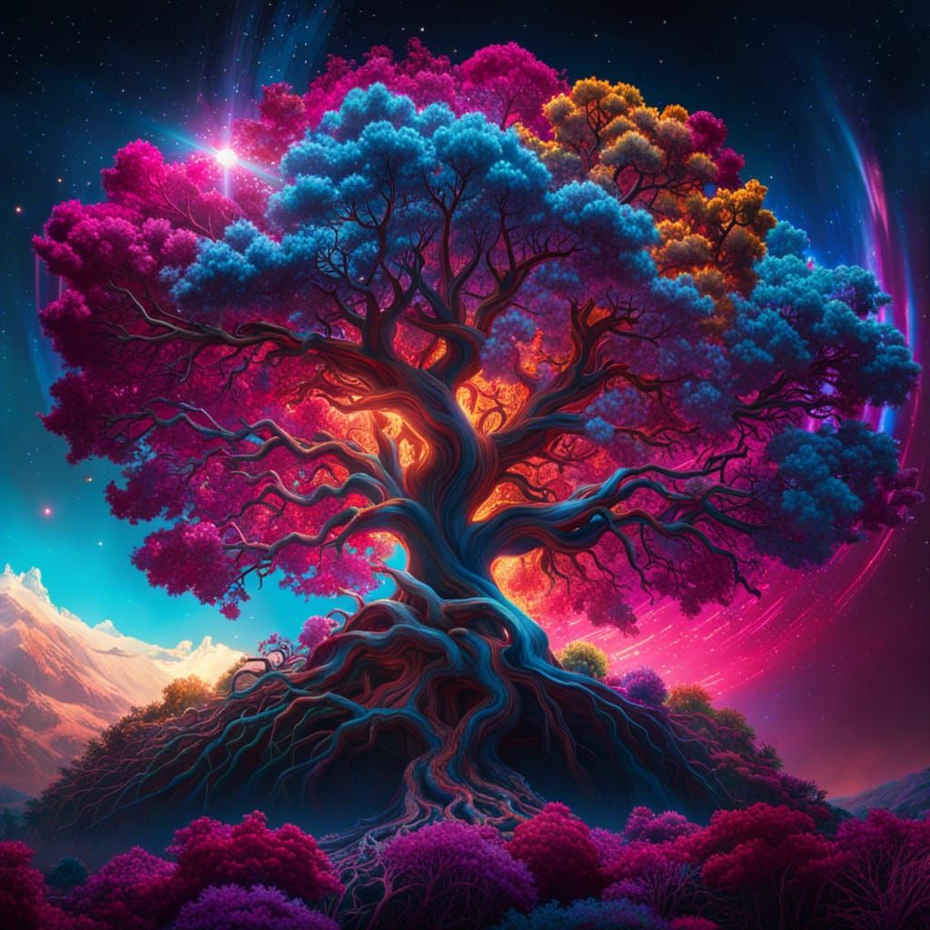 Epic World Tree Concept Art in 8K