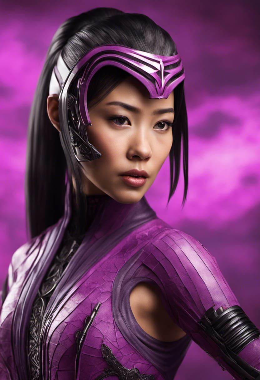 Ninja Princess Mileena Portrait in Outworld Throne Room