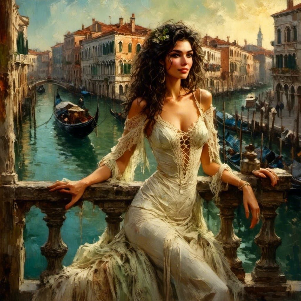 Venetian Muse in Renaissance Style