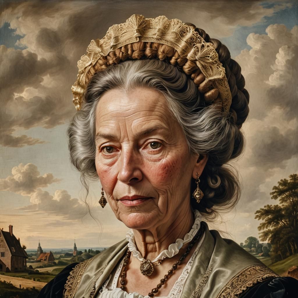 Dutch Golden Age Portrait of Neeltgen Meijndertsdr Aleman