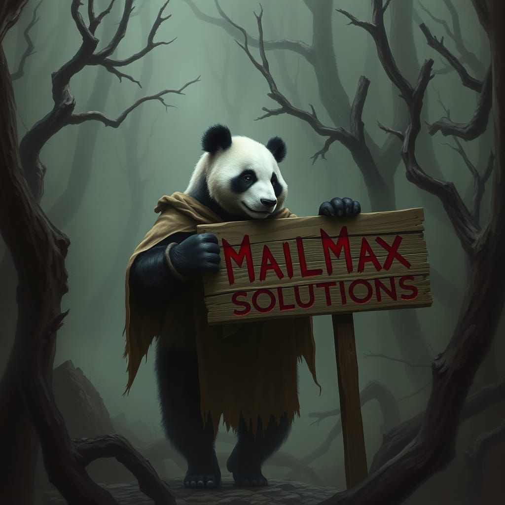 Dark Panda Prophet Holding MailMax Sign
