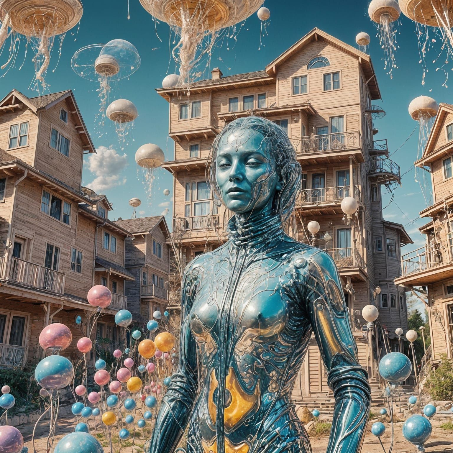 Chakra Healing Spa with Peaceful Aliens