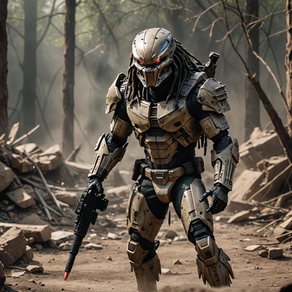 Predator in Warzone with Laser Pointer, Professional Shot