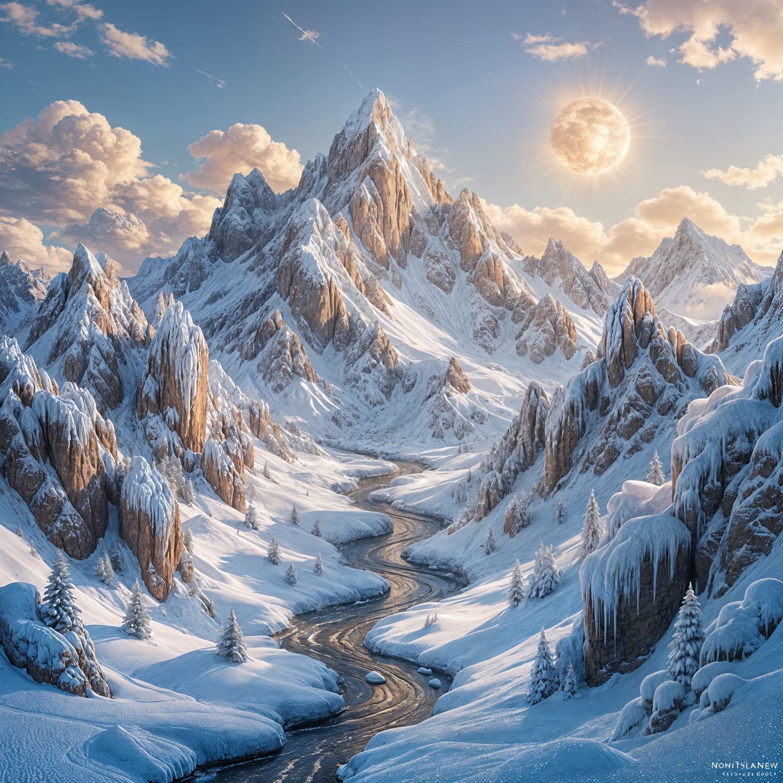 Crystalline Rock Candy Mountains with Chocolate Rivers