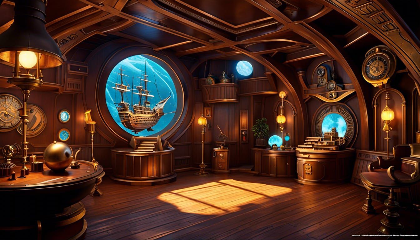 Treasure Planet Sci-Fi Tavern Interior