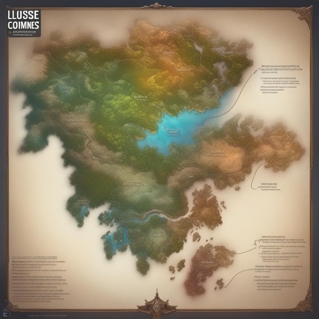 Detailed Map of a Diverse Continent in 8K