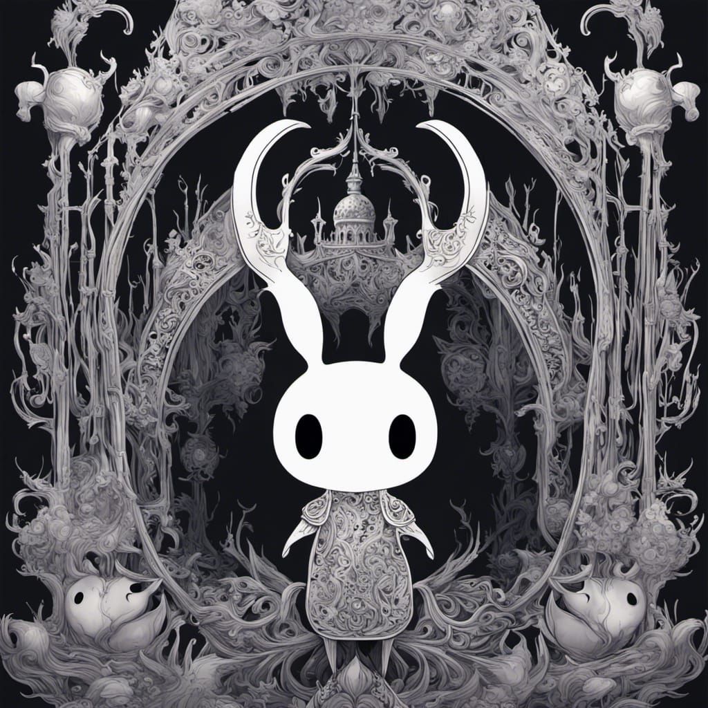 Hyperrealistic Hollow Knight Digital Art