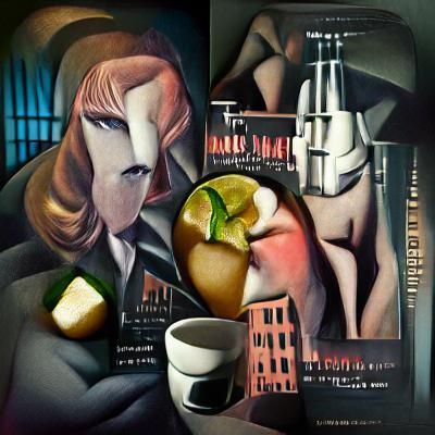Noir Detective in Art Deco Style