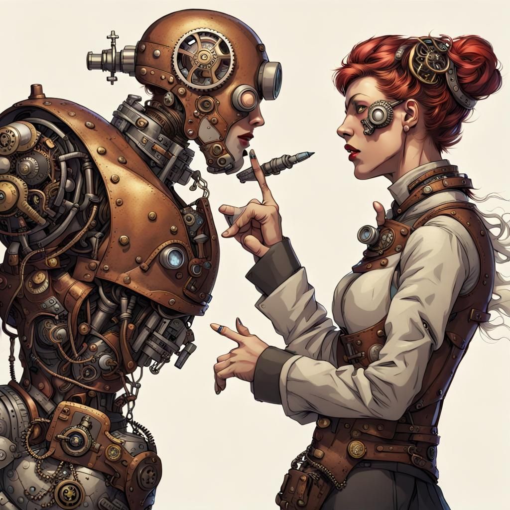 Cyborgs Clash: Traditional Versus Steampunk