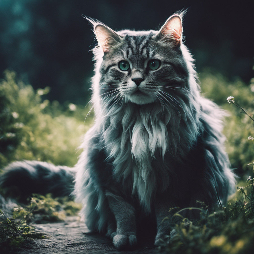 Fairy Cat in Cinematic Film Still