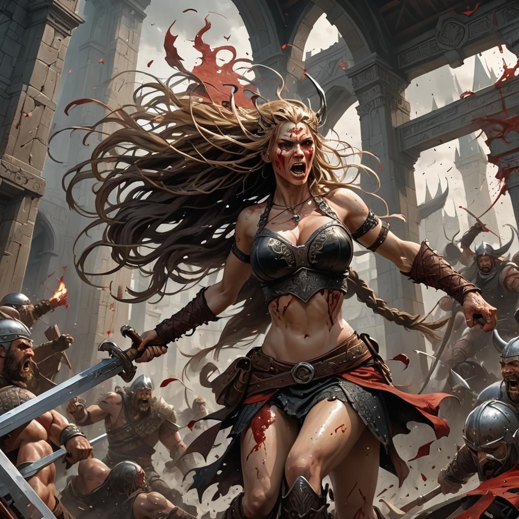 Viking Princess Battles in Blood-Soaked Carnage