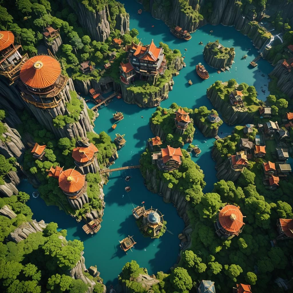 Detailed Matte Painting of Luffy in 8K