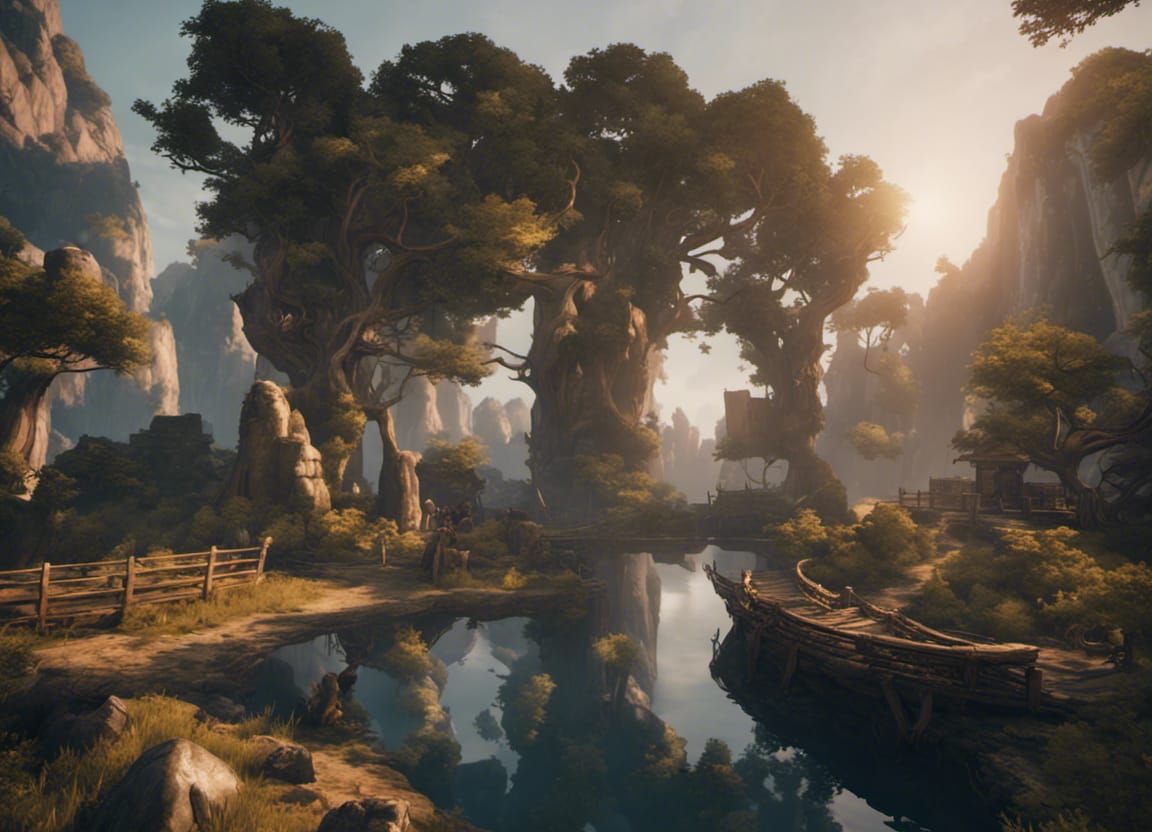 Epic 3D Game Cinematic Still in 8K Resolution