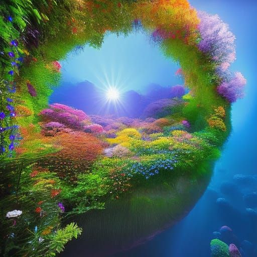 Newborn's First Breath in Jungle, Elegant Art Style