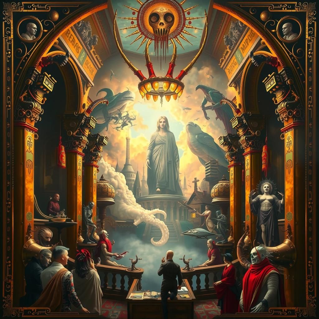 Eerie Dreamscape: Surreal Sci-Fi Fantasy Art