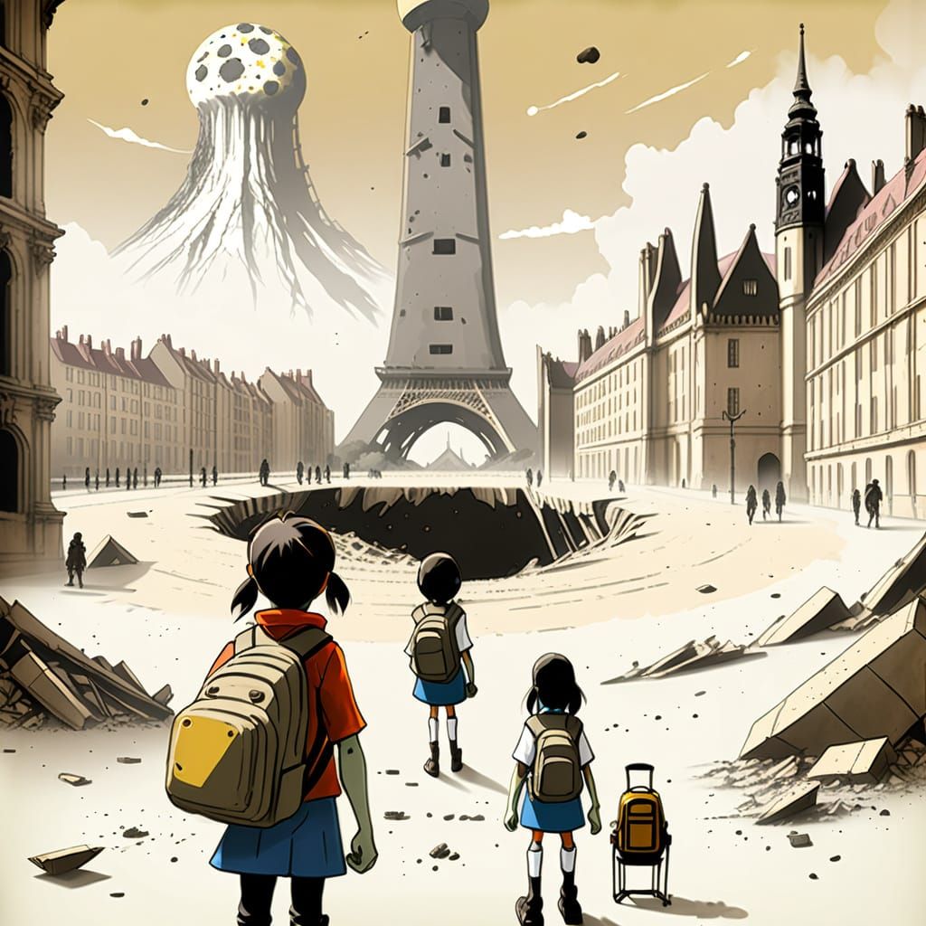 Post-Apocalyptic Earth After Nuclear Attack Concept Art