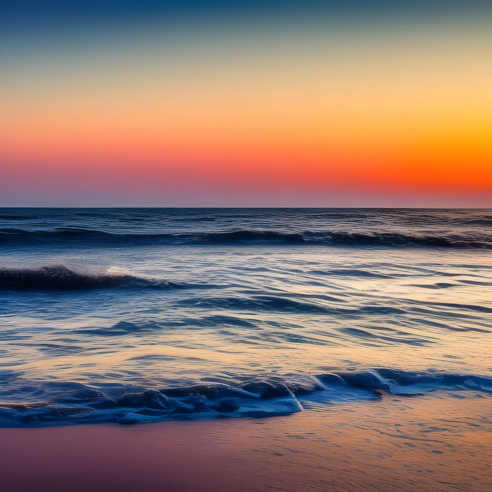 Wonderful Ocean Waves in Photorealistic Style