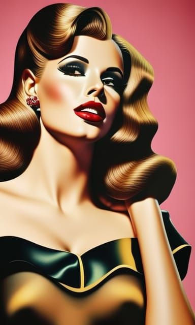 pin-up in retro style