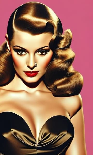 pin-up in retro style