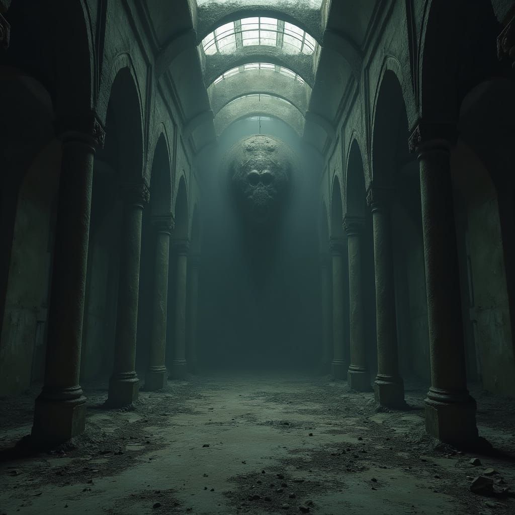 Dark Gothic Ghosts in Abandoned Mansion