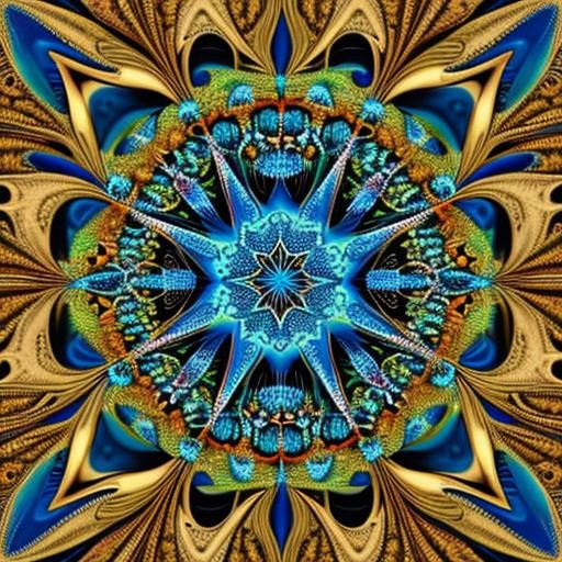 Fractal Math Masterpiece Generated by AI
