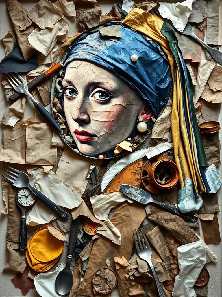 trashy girl with the pearl