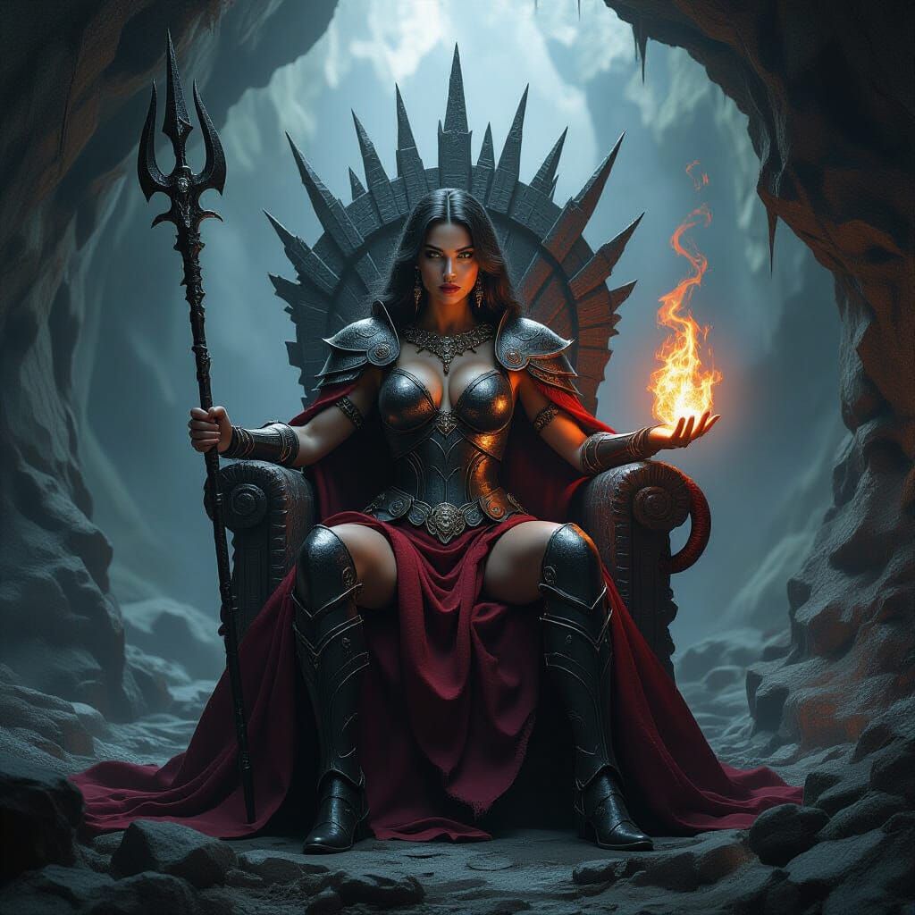 Mars in Scorpio Goddess Baroque Painting