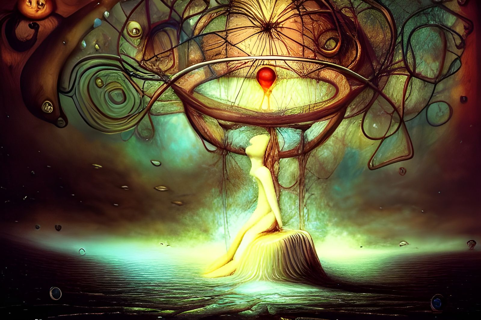 Surreal Doors of Perception in Photorealistic Style