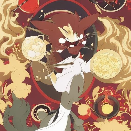 Cat Eating Ramen Poster