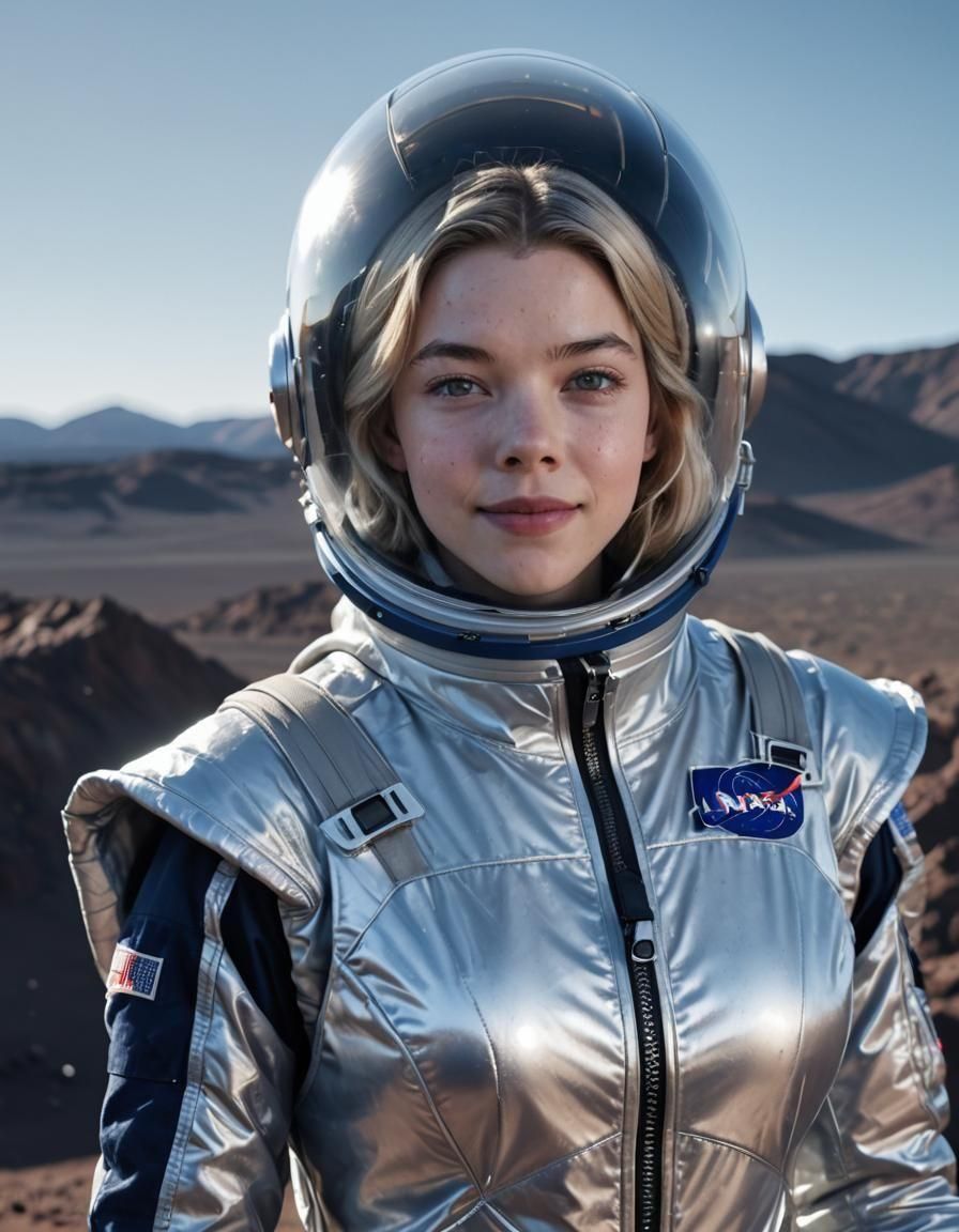 Anya Taylor-Joy as Astronaut on Moon Surface