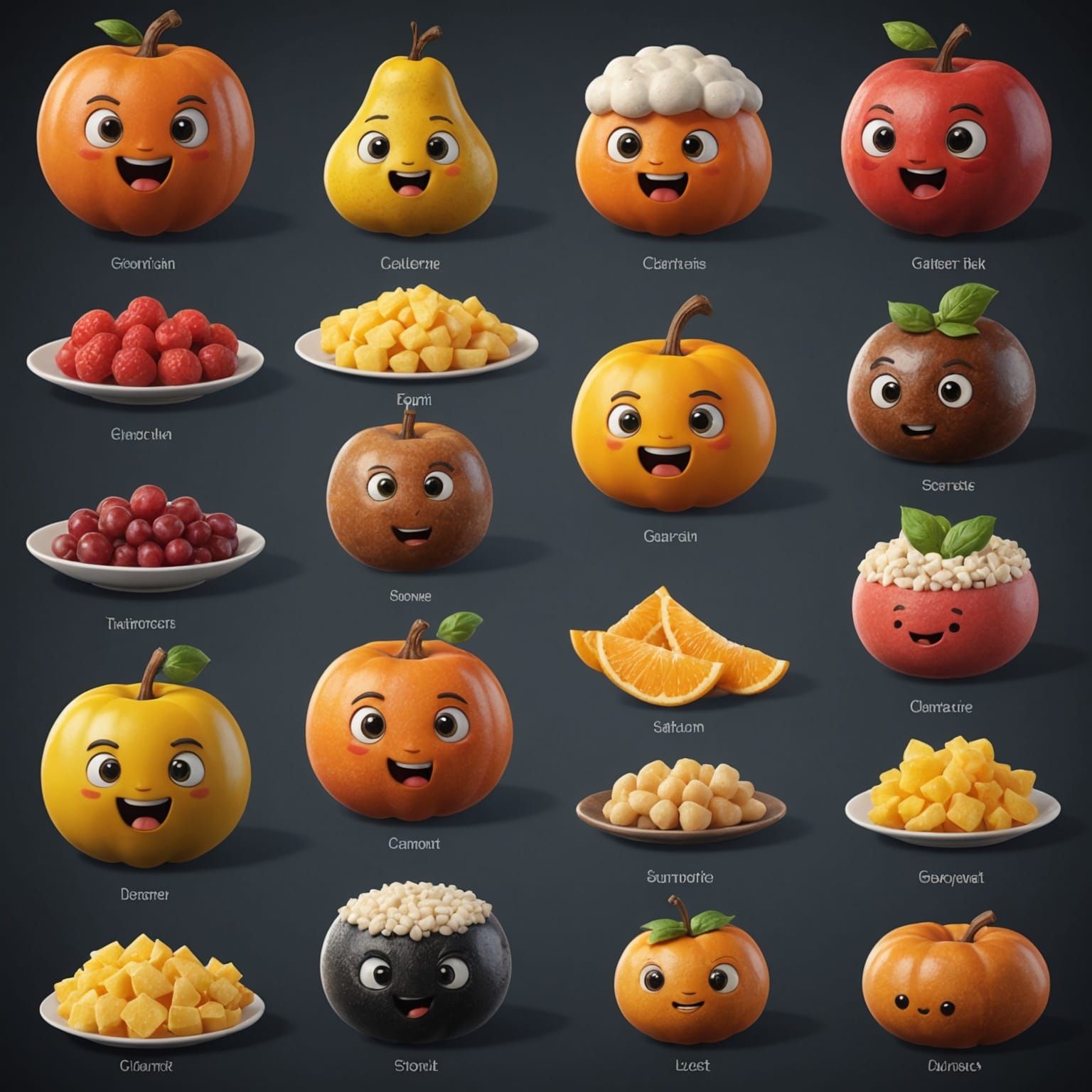 Taste Character Sheet: Detailed 3D Animation