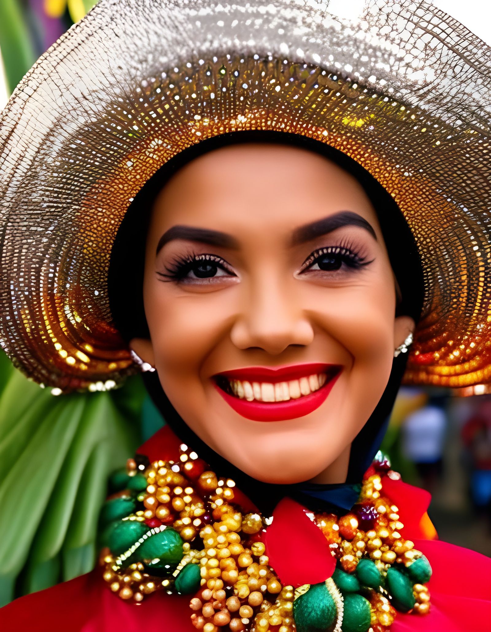 Carmen Miranda Inspired Fruit Market Scene