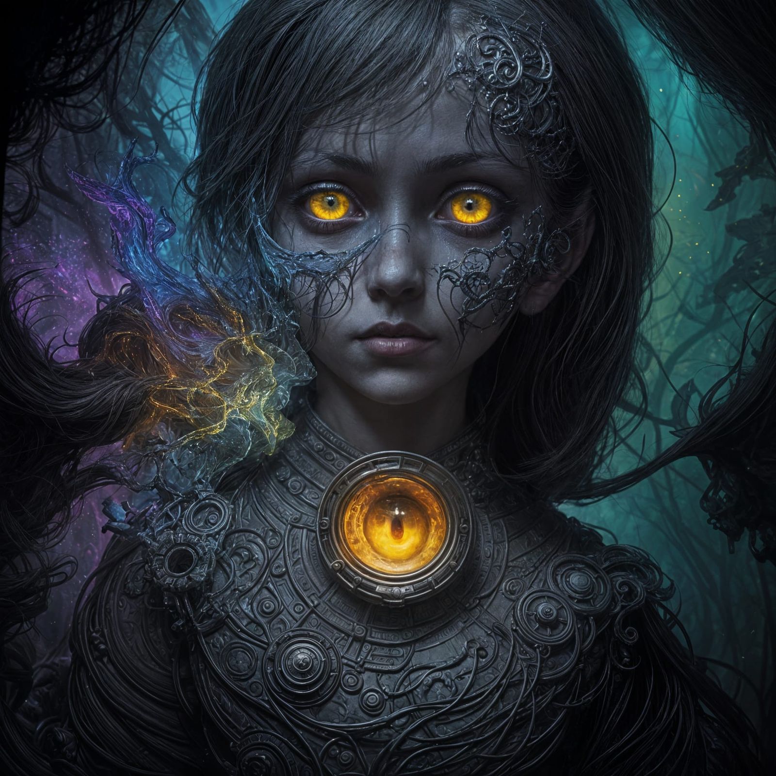 Surreal Shadows Watch from Under the Bed in Hyperrealist Mas...