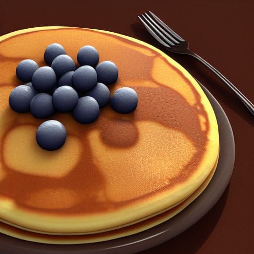 Delicious IHOP Pancakes in 3D Rendering