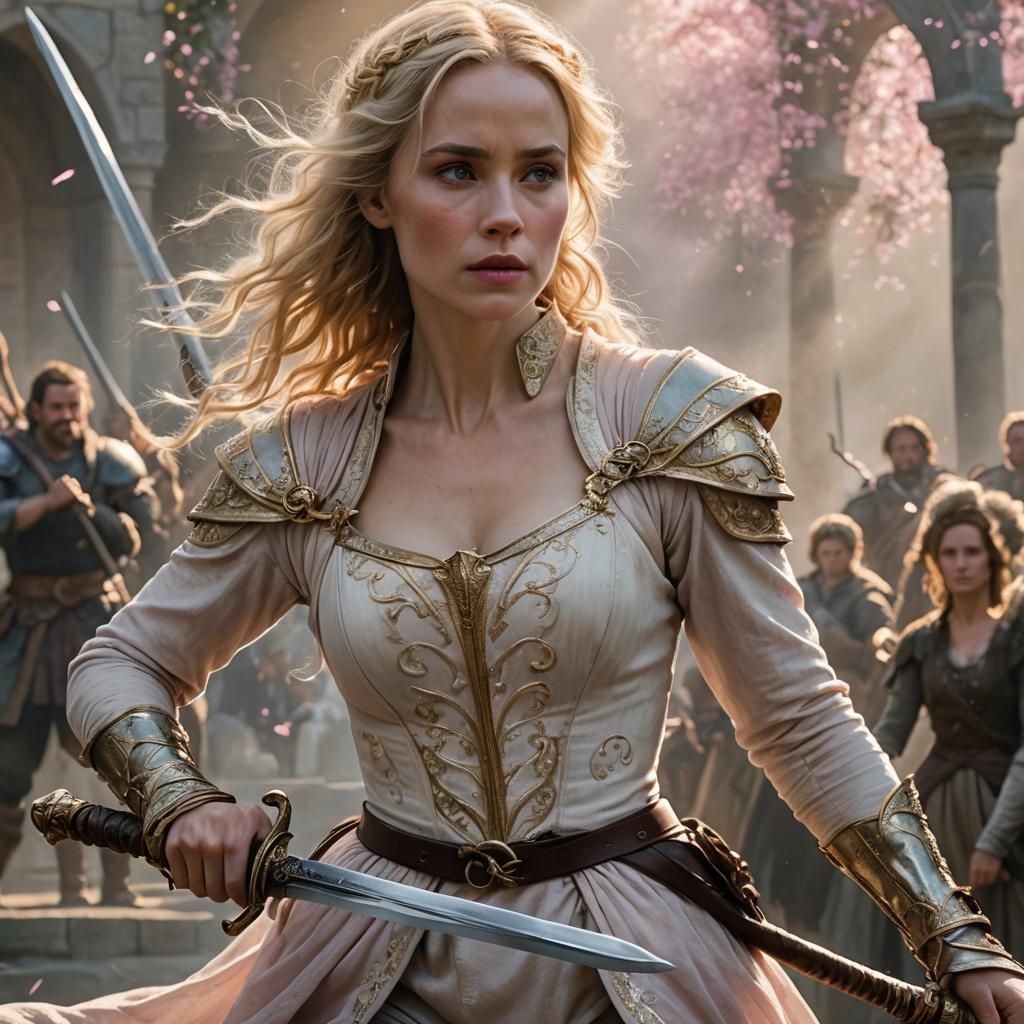 Cecilia Algotsdotter Battles Giant in Fantasy Style