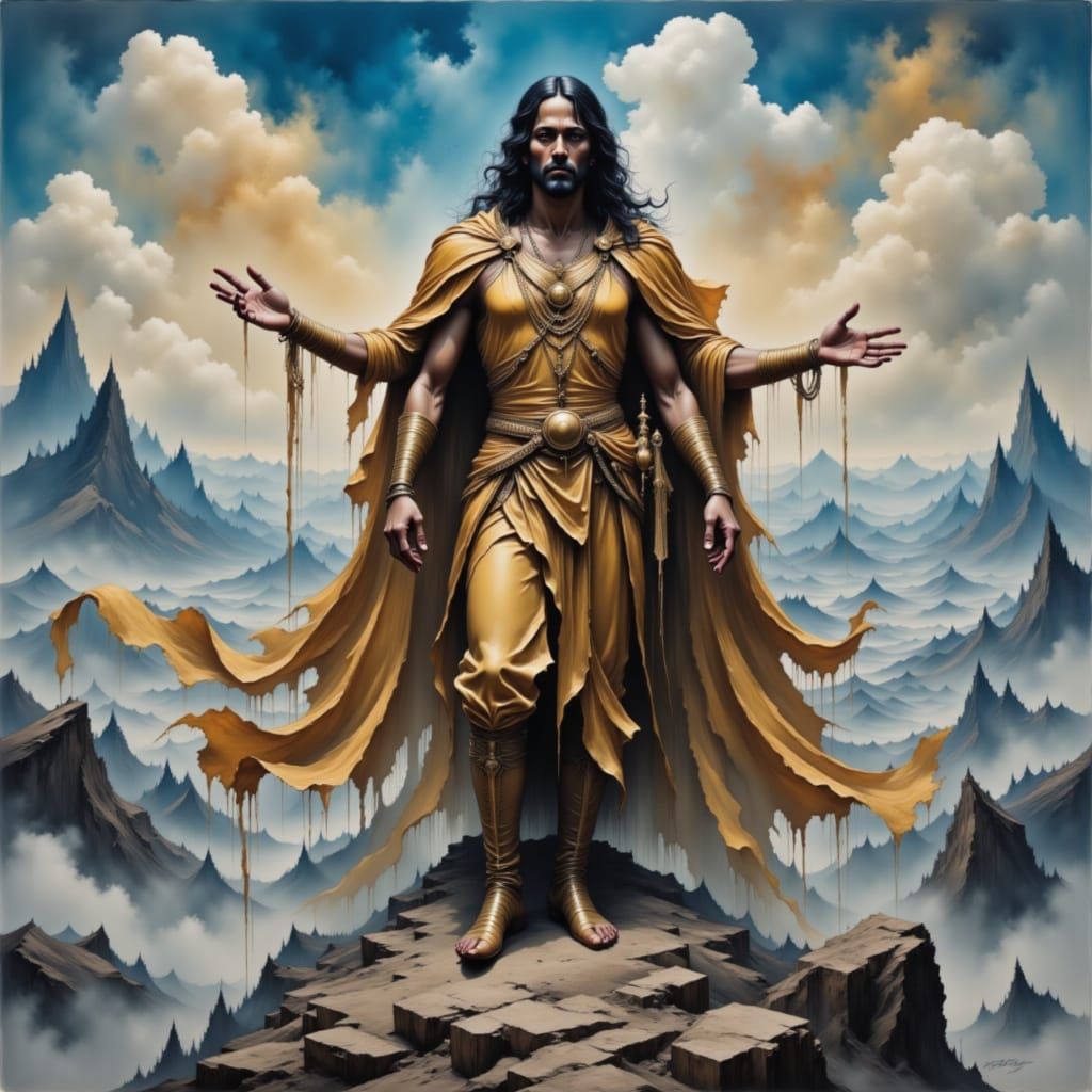 Fear me you loathsome, lazy creatures
I descend upon your earth from the skies
I command your very souls you unbelievers...