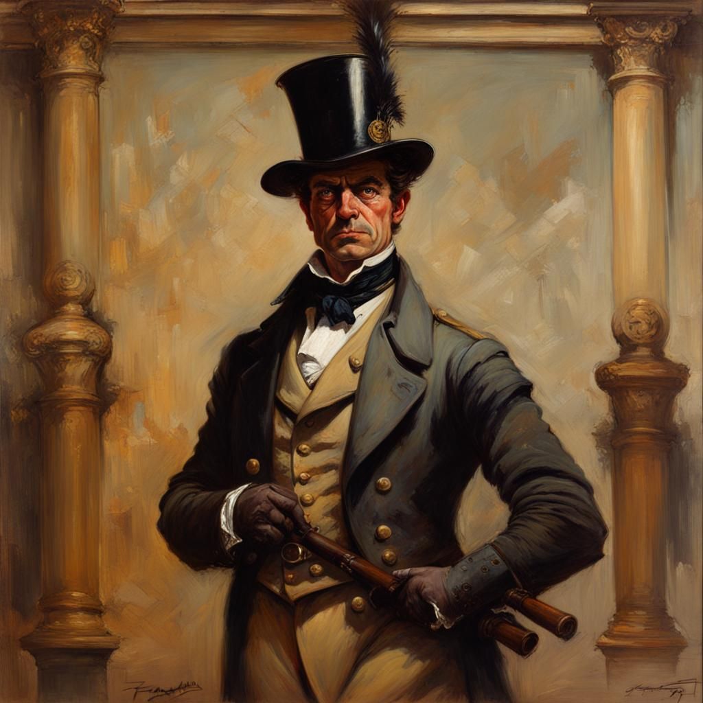 Victorian Thief: A Portrait in Oil Painting Style