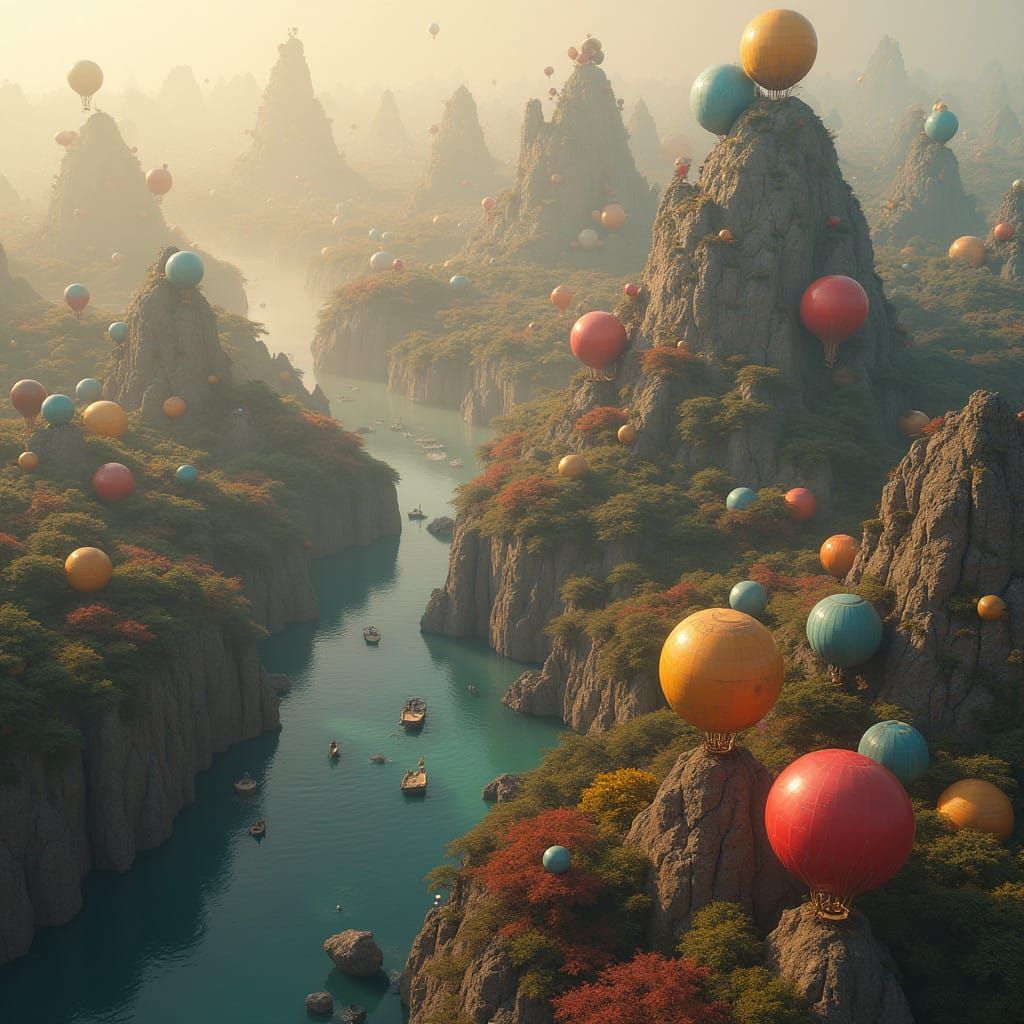 Surreal Country Ball Metropolis