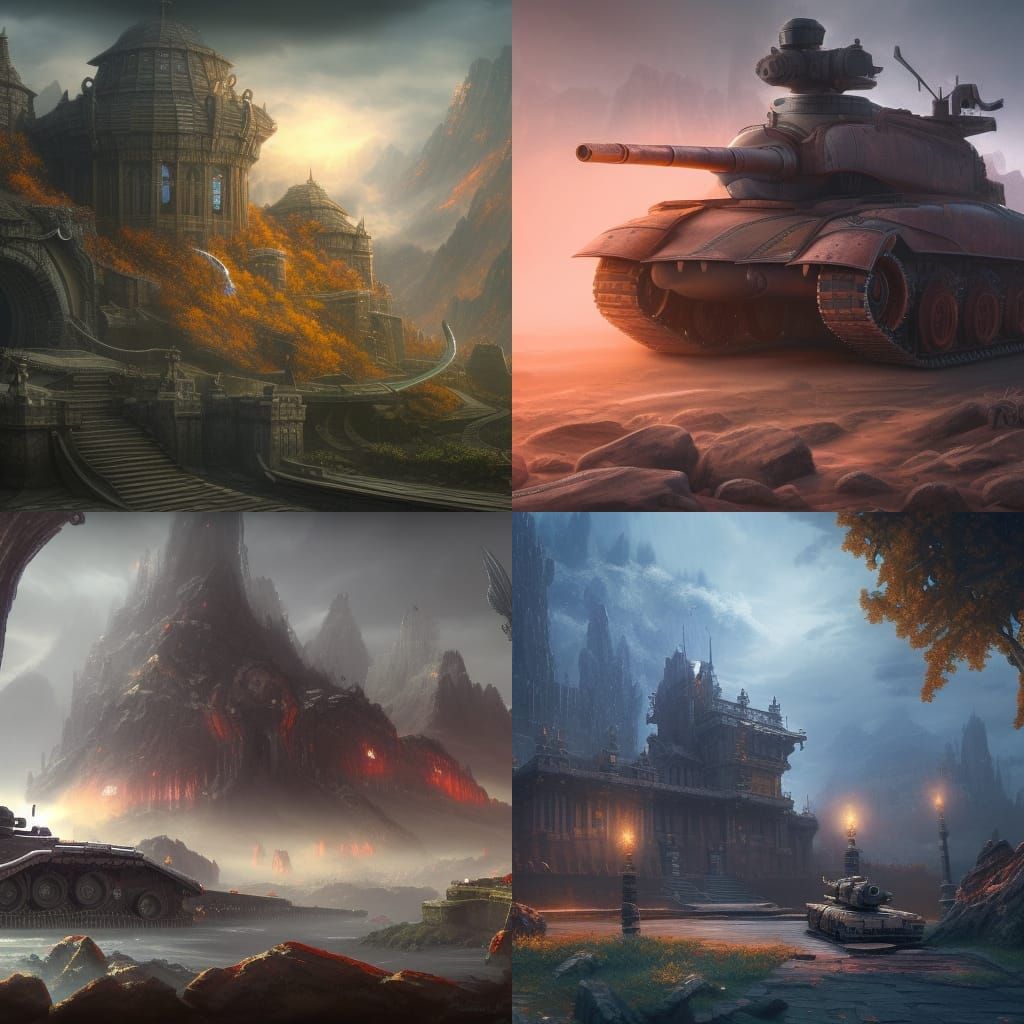 M60 Patton Tank: Detailed Matte Painting